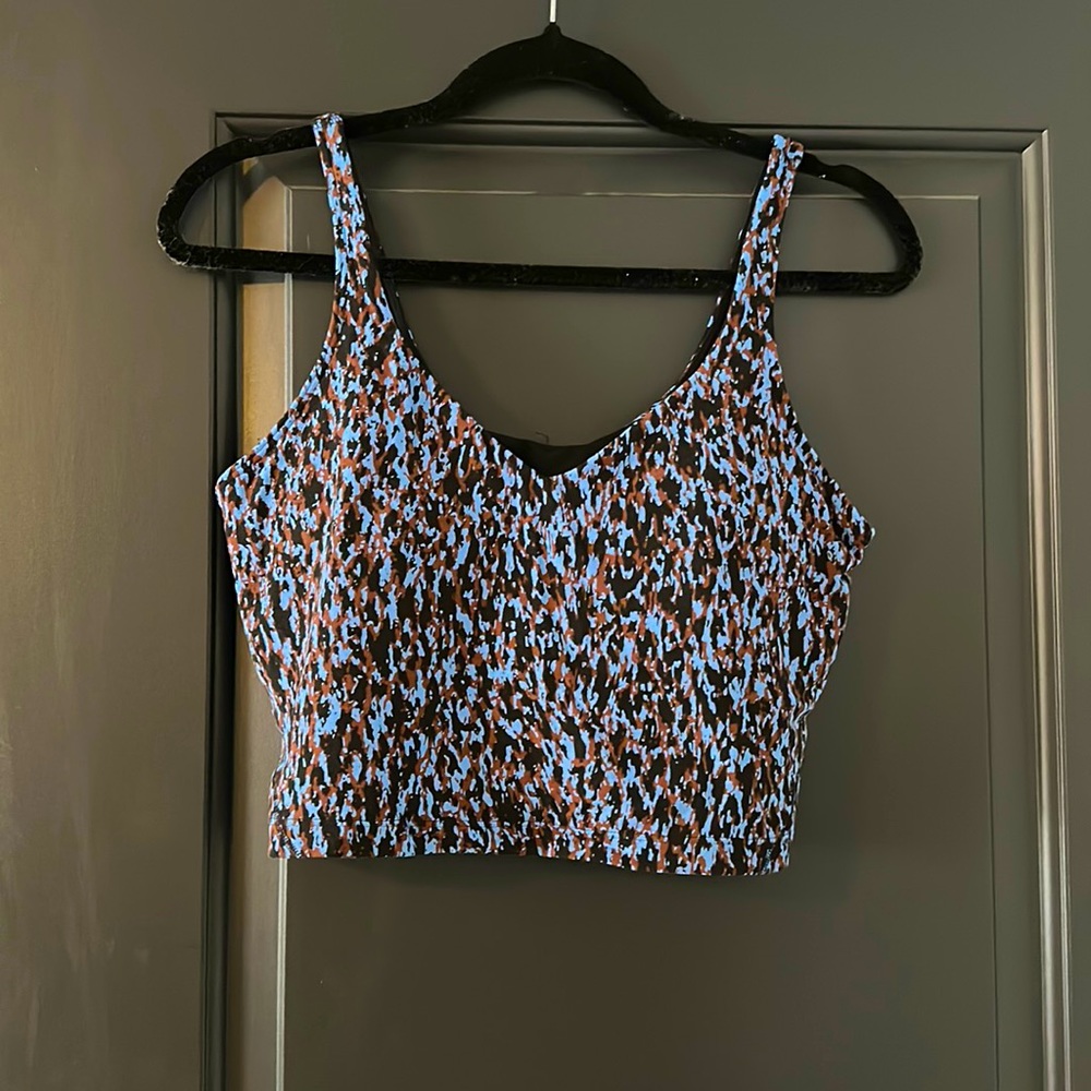 Leopard camo blue Nile lululemon align tank